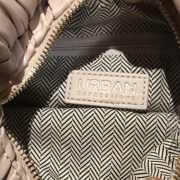 URBAN EXPRESSIONS  Fawna - Pleated Crossbody IN Oatmeal NWT - Picture 7 of 10